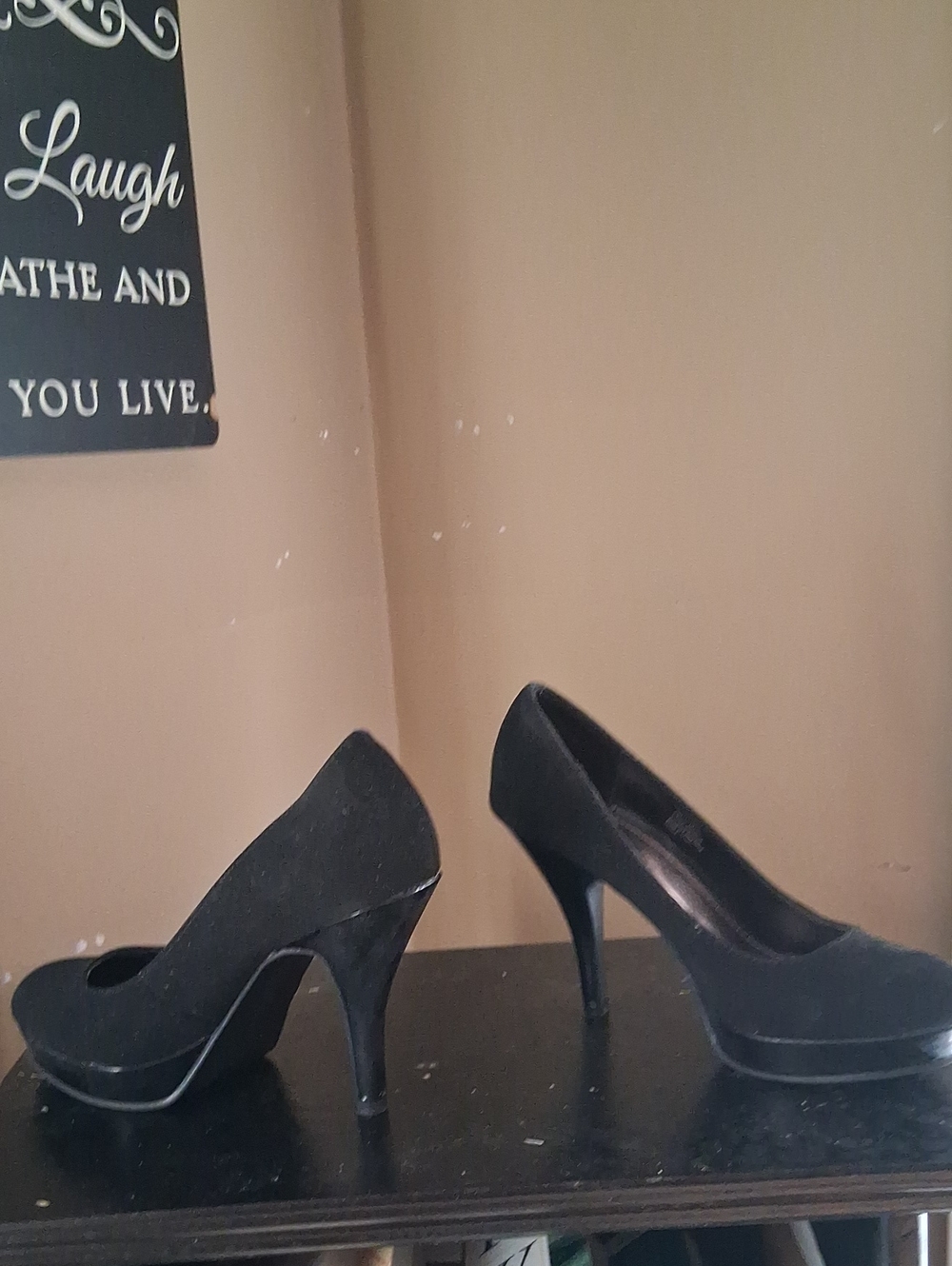 Unlisted Black Platform High Heel Pumps